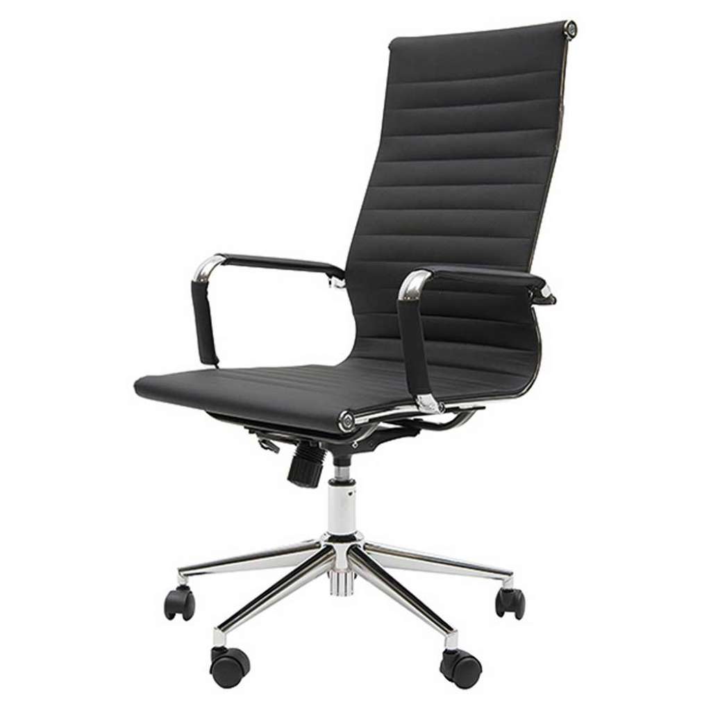 Moderner Schreibtischdrehstuhl mit hoher Lehne Lendenwirbelstütze