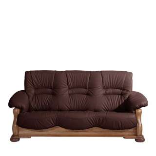 Ledercouch Dreisitzer Made in Germany rustikalen Stil