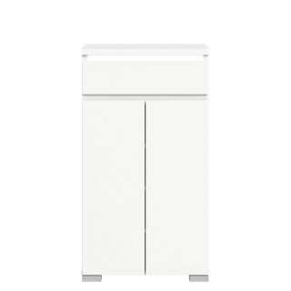Dielen Schuhschrank weiss in modernem Design einer Schublade