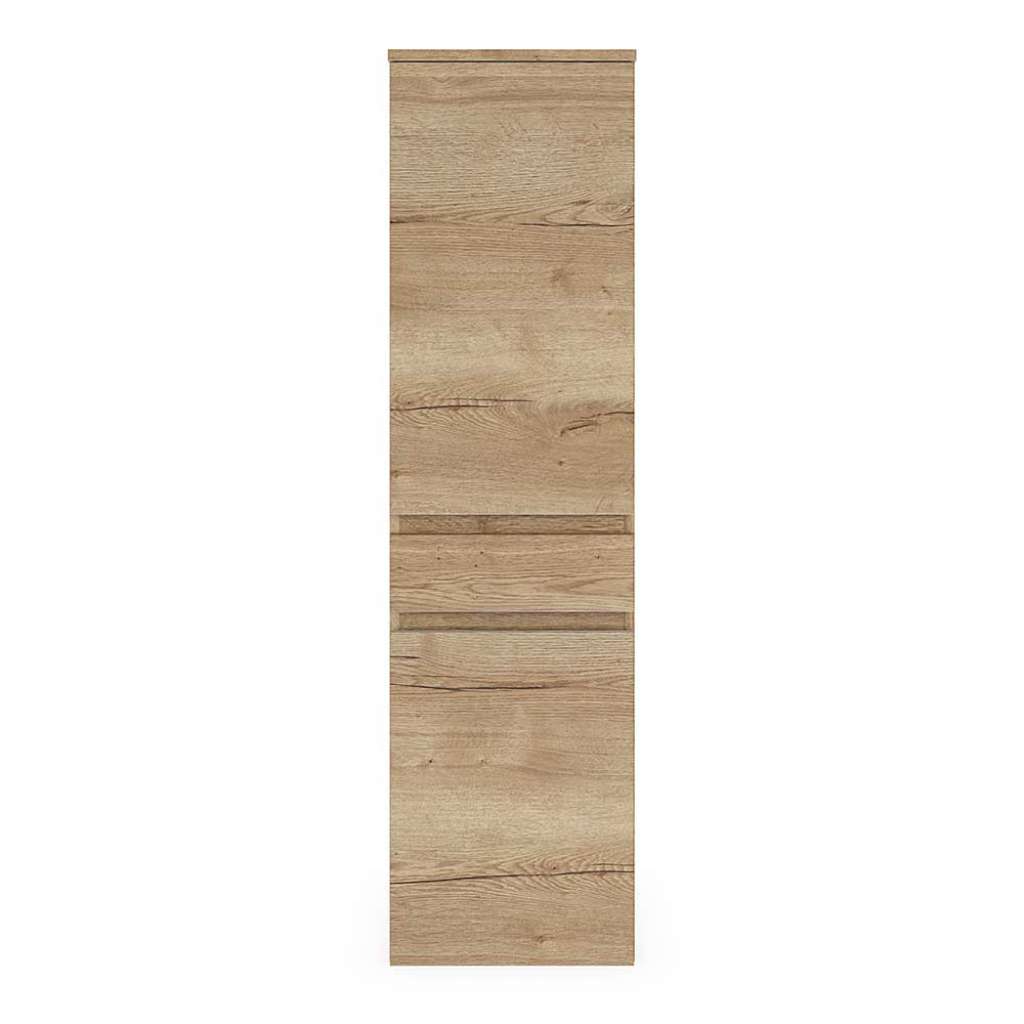 Midi Badseitenschrank in Eiche Holzoptik mit Struktur Made in Germany