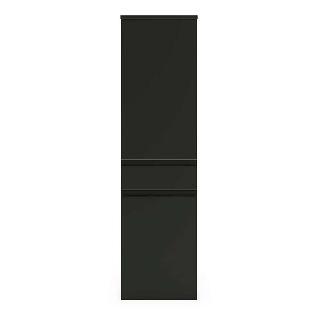Midischrank Bad Wandmontage in Schwarz matt Made in Germany