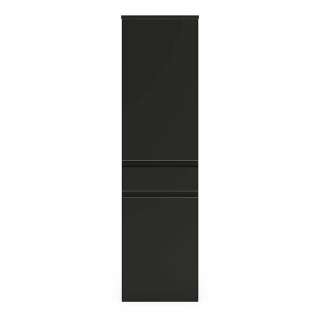 Midischrank Bad Wandmontage in Schwarz matt Made in Germany