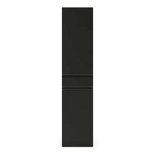Moderner Badseitenschrank in Schwarz matt die Wandmontage