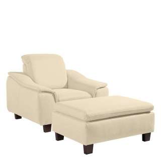 Sessel wahlweise mit Hocker in modernem Design Made in Germany