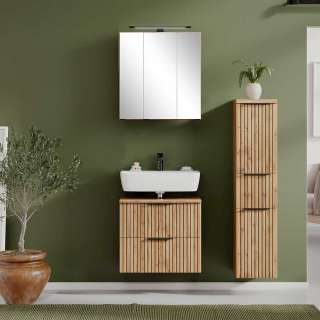 Badset dreiteilig modern Made in Germany LED Beleuchtung (dreiteilig)