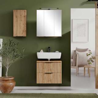 Badmöbelset hängend in modernem Design Made in Germany (dreiteilig)