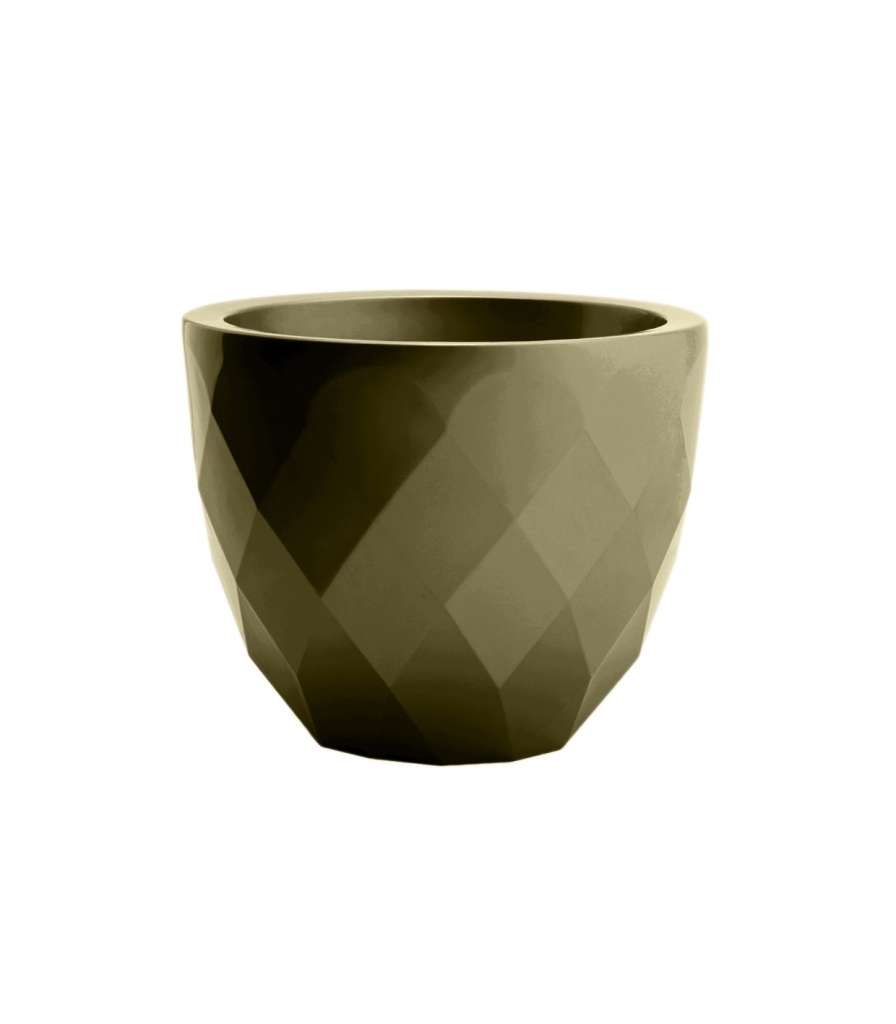 Vondom - VASES Blumentopf klein - khaki - Ø 14 x 12 cm - lackiert - outdoor