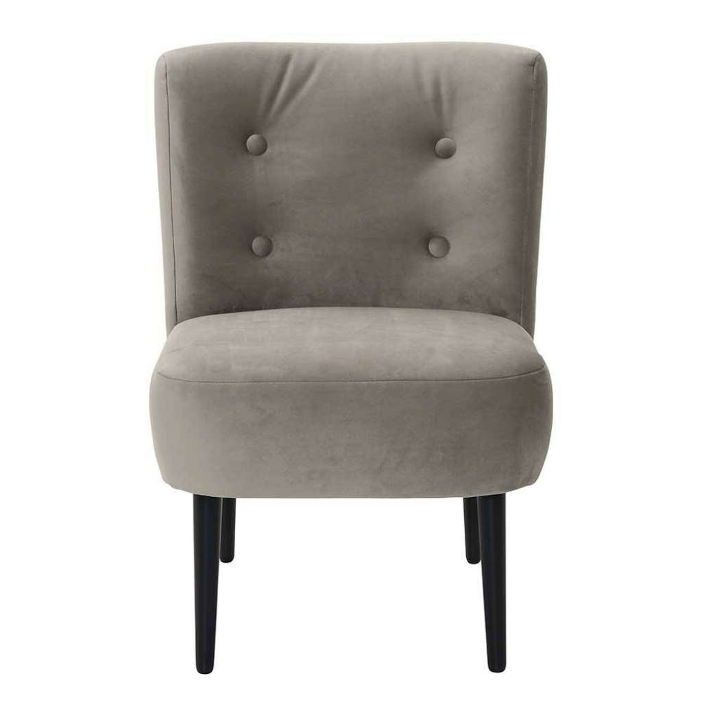 Lounge Sessel Beigegrau im Retrostil Made in Germany