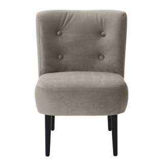Lounge Sessel Beigegrau im Retrostil Made in Germany