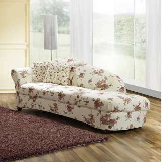 Geblümte Recamiere im Landhausstil 191 cm breit - 81 cm hoch