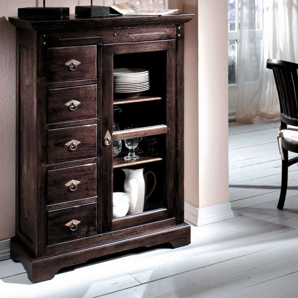 Brotschrank aus Akazie Massivholz Massivholz