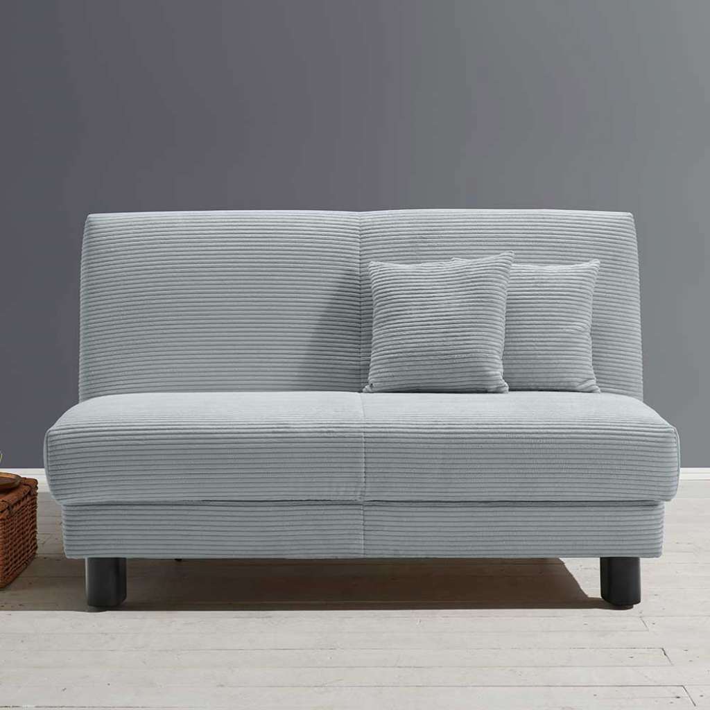 Futonschlafsofa modern in Hellblau Faltmechanik