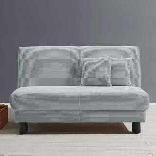 Futonschlafsofa modern in Hellblau Faltmechanik