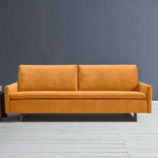 Liegesofa modern Gelb Made in Germany Rücken Klappmechanik