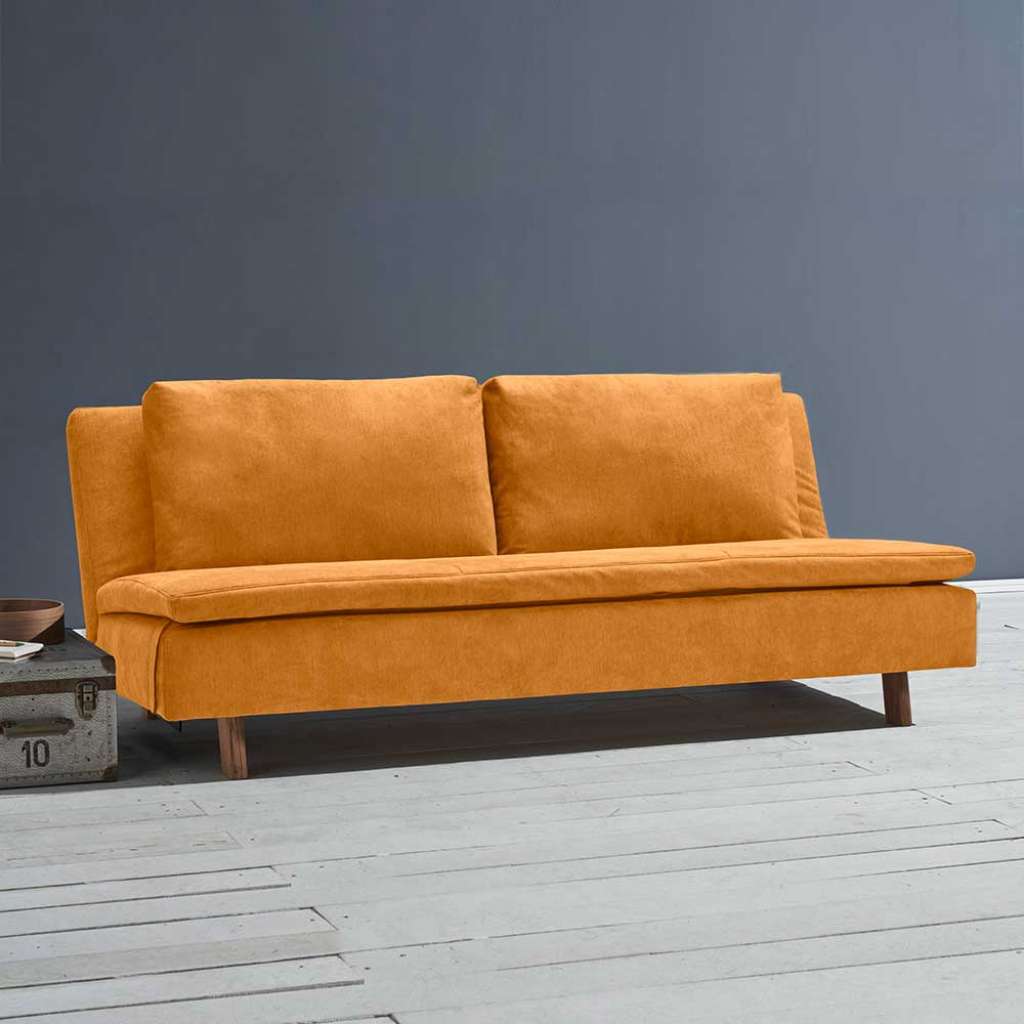 Dreisitzer Sofa mit Rücken Klappmechanik Microvelour