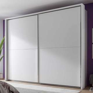 Moderner Schlafzimmerschrank in Weiß drei Schubladen innen