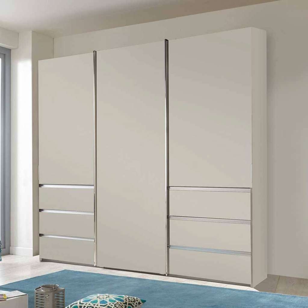 Kleiderschrank Champagnerfarben in modernem Design 250 cm breit