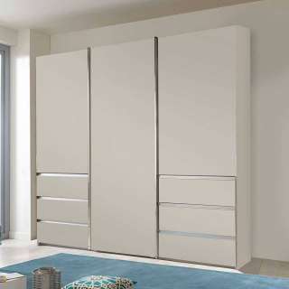 Kleiderschrank Champagnerfarben in modernem Design 250 cm breit