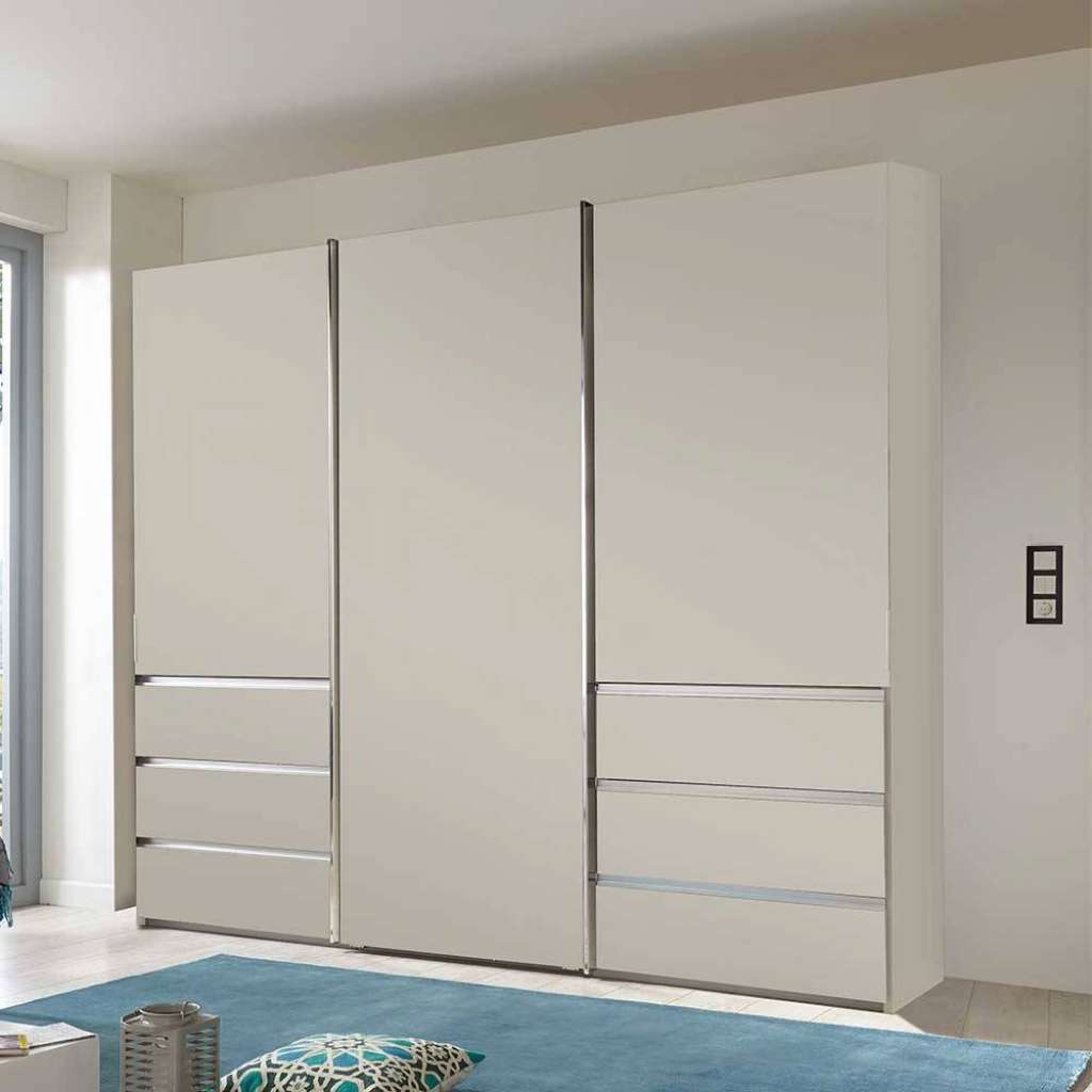 Kleiderschrank modernes Design in Champagner Schwebetüren