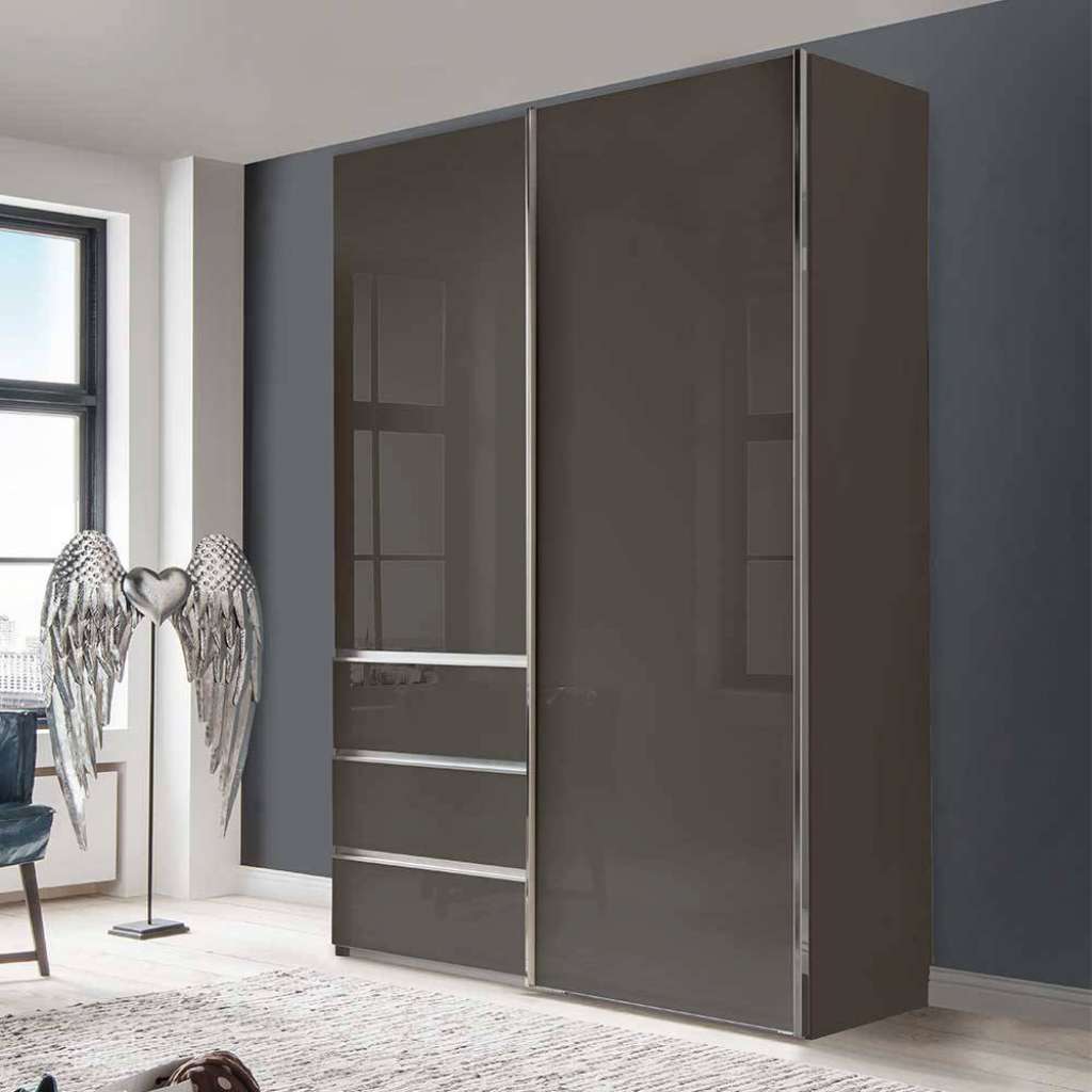Kleiderschrank Jugendzimmer mit drei Schubladen modernem Design