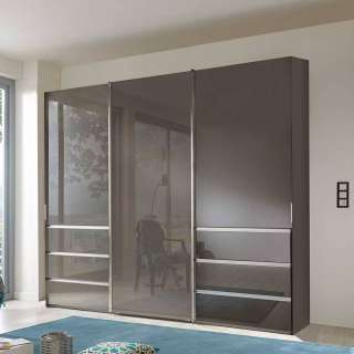 Brauner Schlafzimmerschrank mit sechs Schubladen Made in Germany