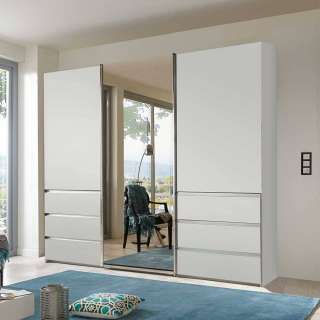 Schwebetürenkleiderschrank Made in Germany sechs Schubladen