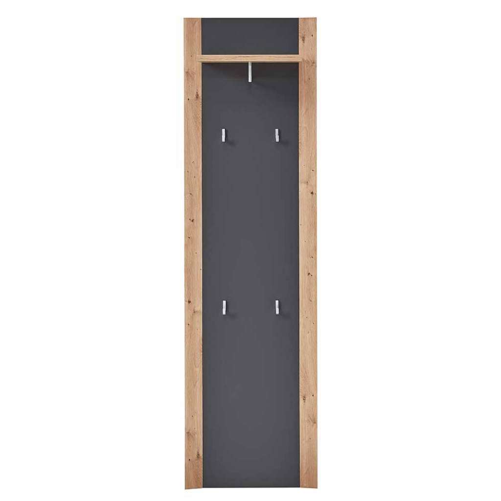 Wandgarderobe in modernem Design Dunkelgrau