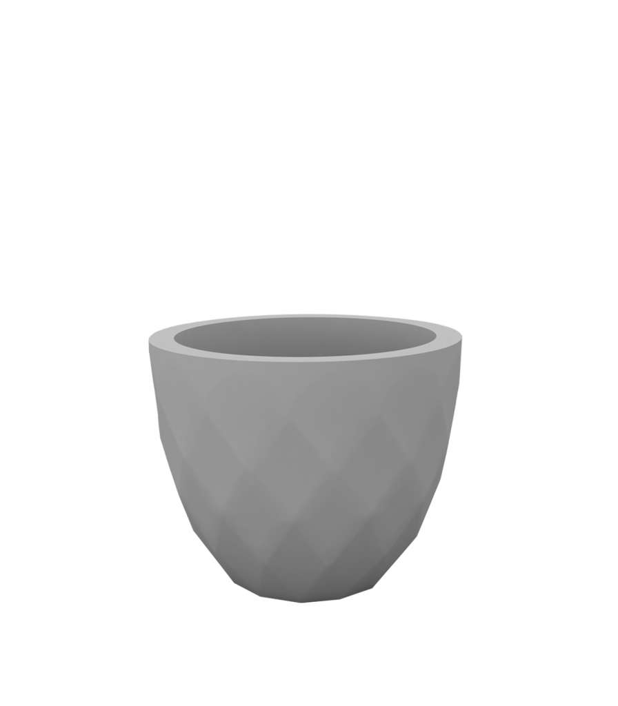 Vondom - VASES Blumentopf klein - stahlgrau - Ø 18 x 15 cm - Basic - outdoor