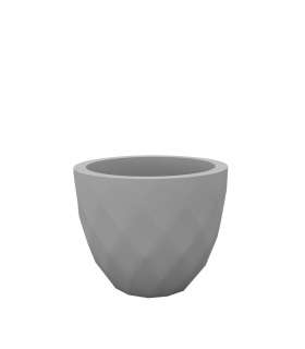 Vondom - VASES Blumentopf klein - stahlgrau - Ø 18 x 15 cm - Basic - outdoor
