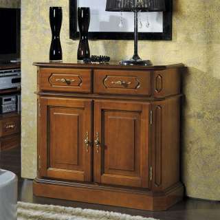 Kommode Holz in Nussbaumfarben furniert lackiert