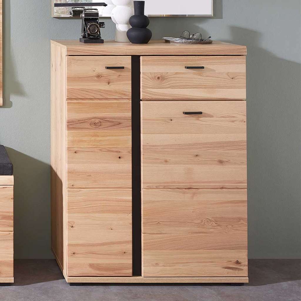 Garderobenschuhschrank mit sieben Einlegeböden teilmassiv