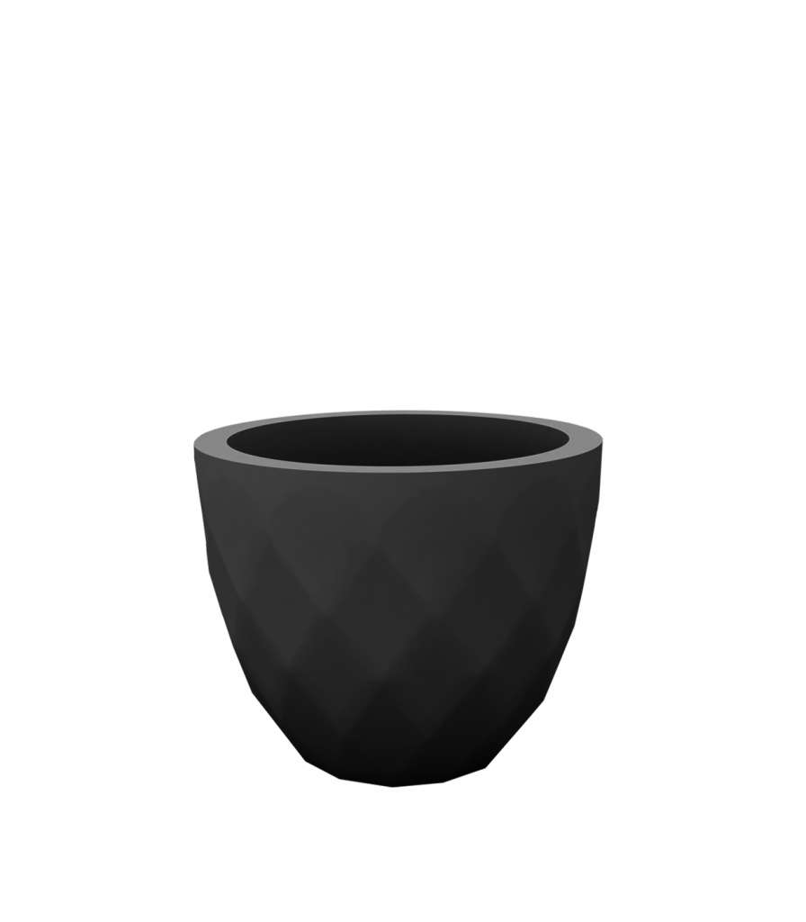 Vondom - VASES Blumentopf klein - anthrazit - Ø 18 x 15 cm - Basic - outdoor