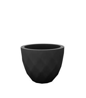 Vondom - VASES Blumentopf klein - anthrazit - Ø 18 x 15 cm - Basic - outdoor