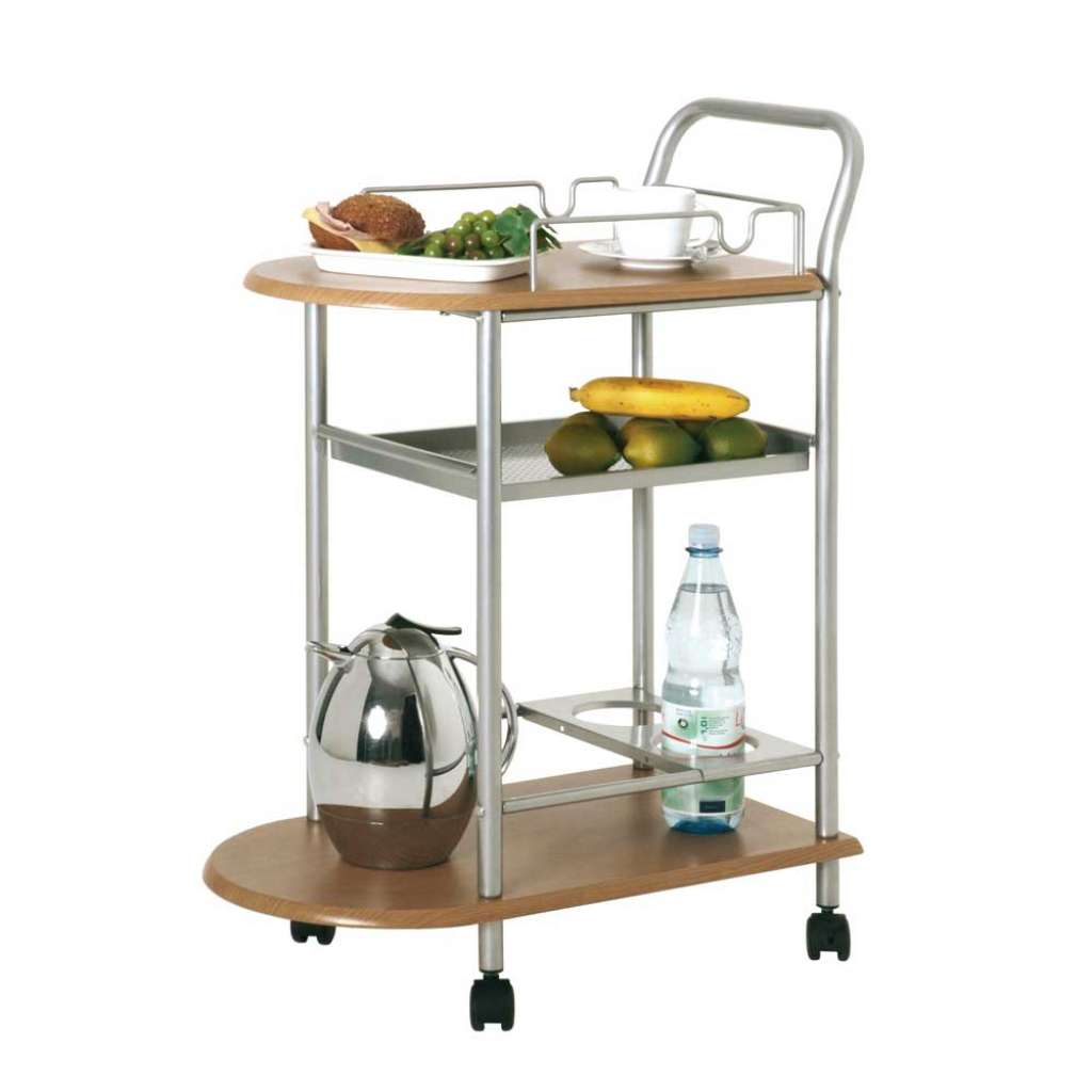 Servierwagen in Buchefarben