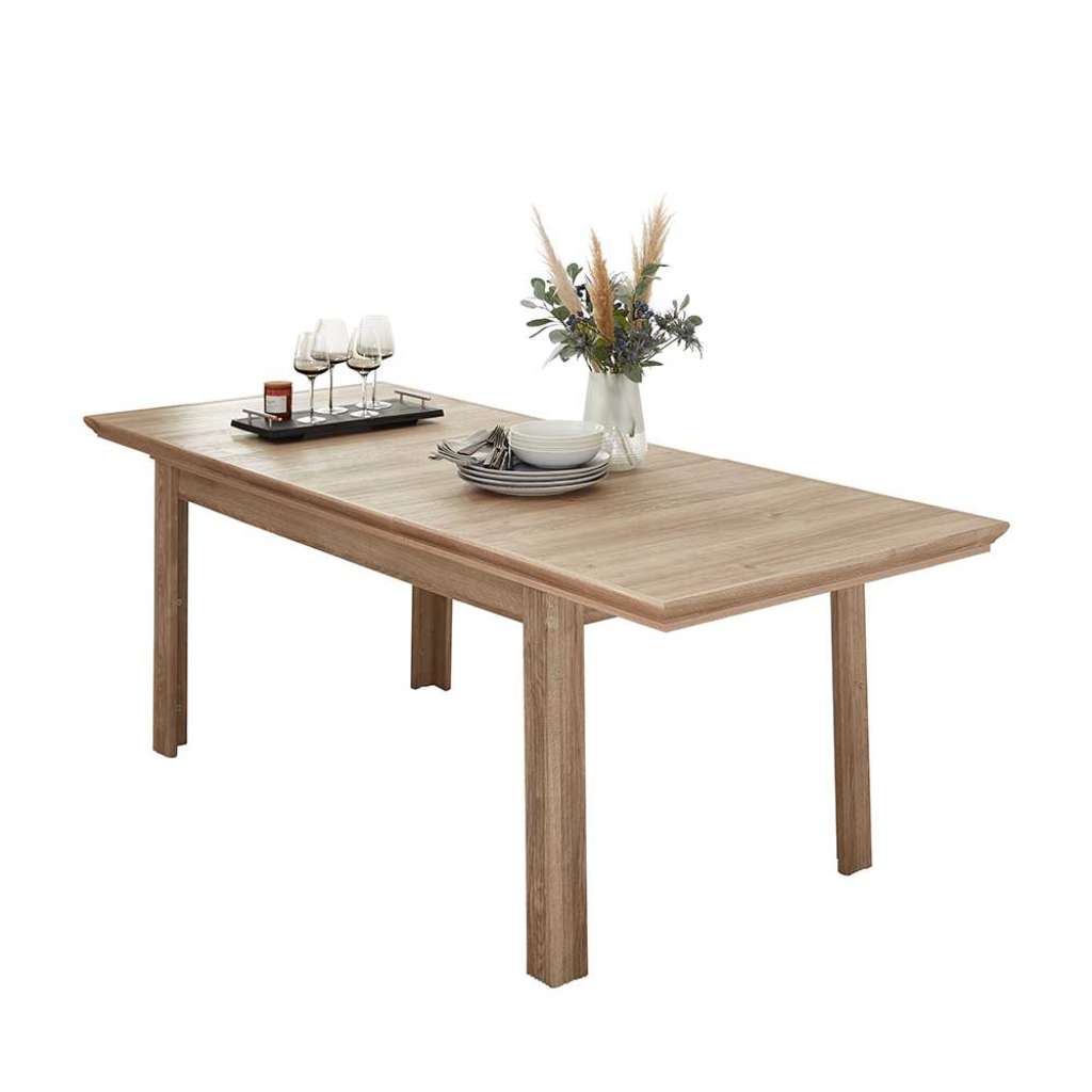 Esstisch Landhaus mit Kulissenauszug einer Einlegeplatte