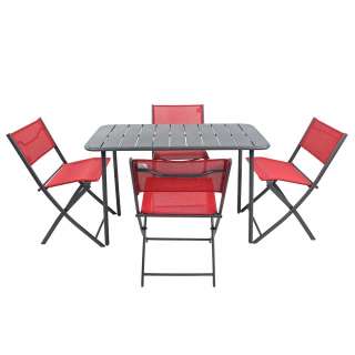 Gartenmöbelset Balkonmöbel Set Stühle klappbar fünfteilig (fünfteilig)
