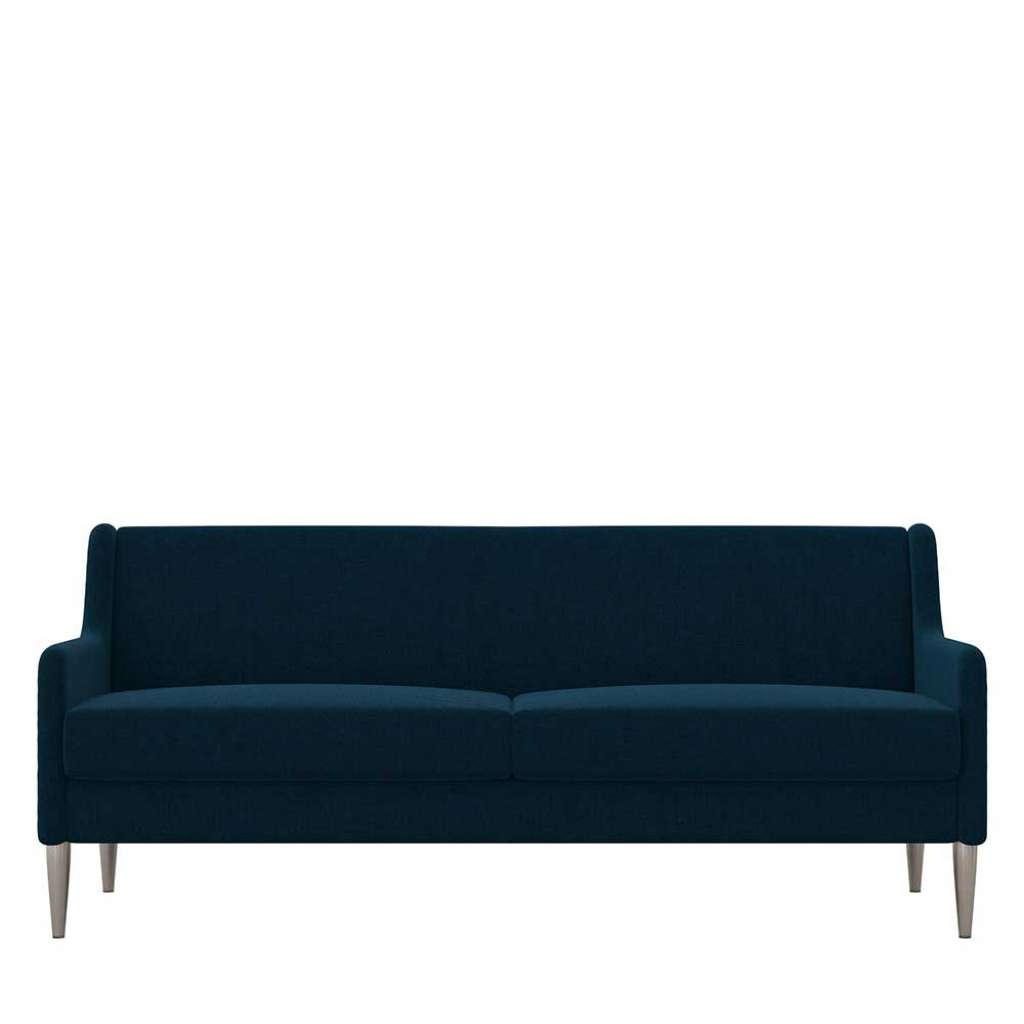 Sofa in Dunkelblau Armlehnen