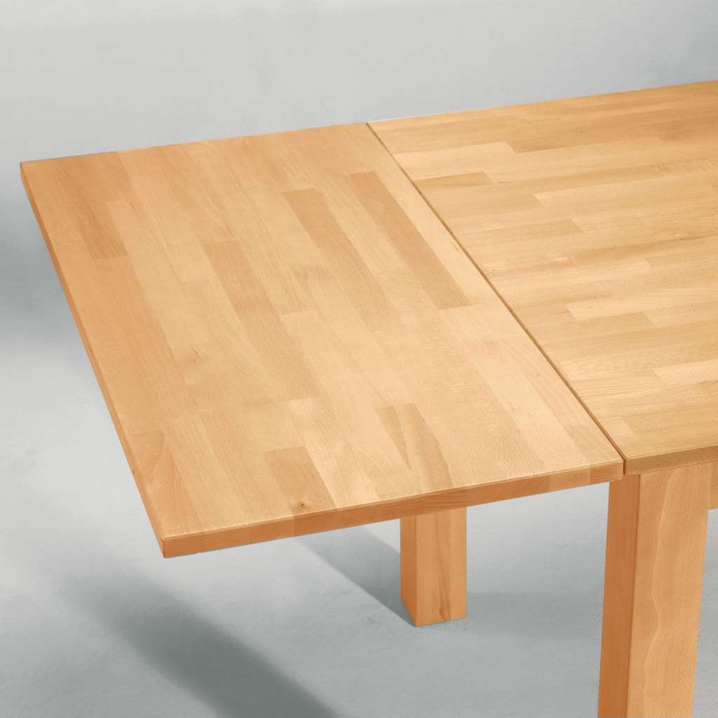 Tisch Ansteckplatte aus Buche Massivholz