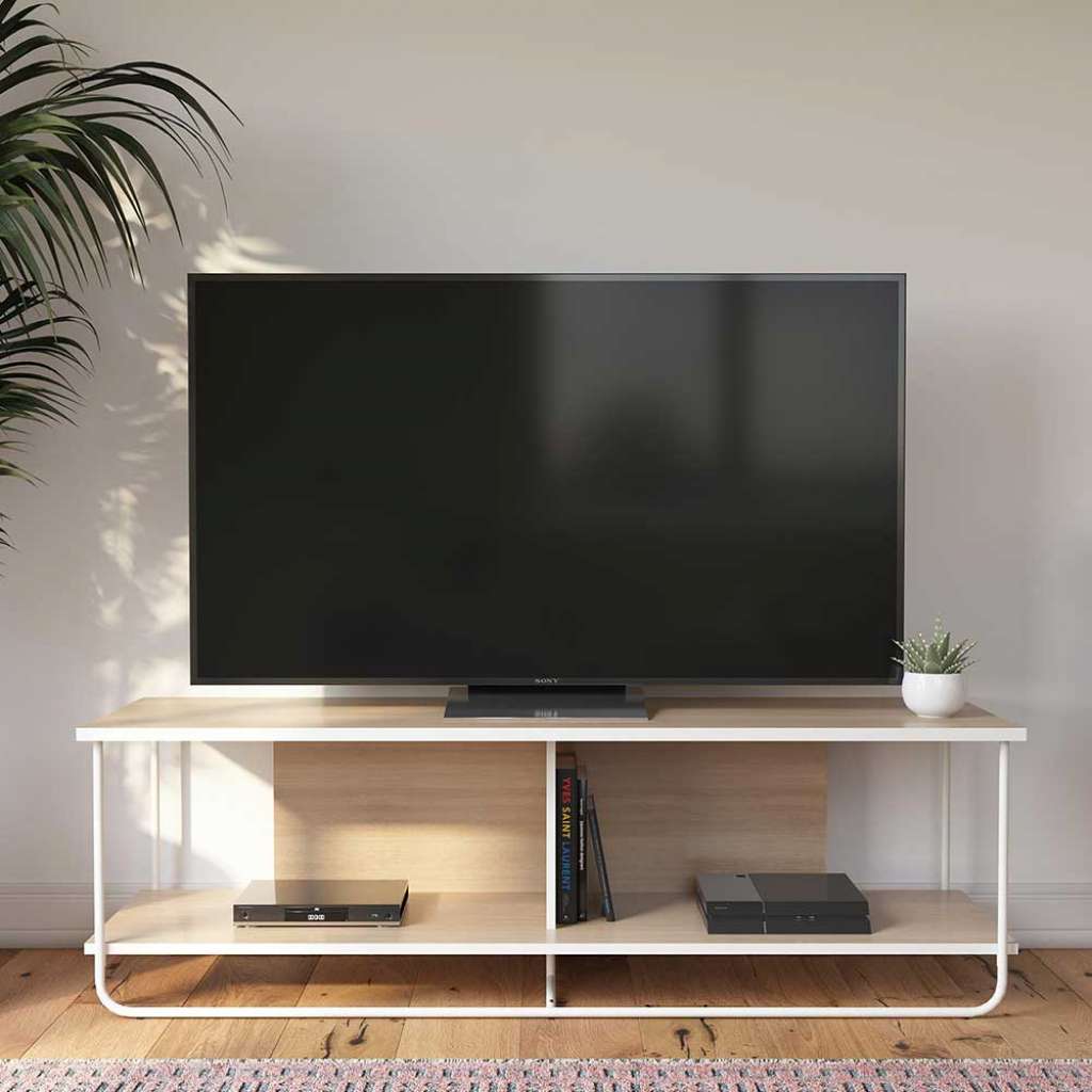 TV Board mit Ablage Skandi Design