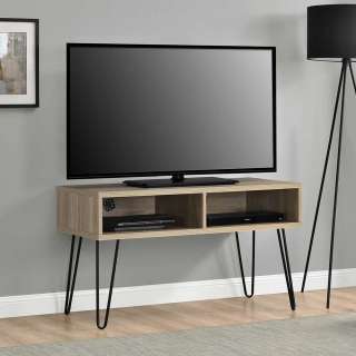 TV Lowboard mit Hairpin Legs Kabeldurchlässen