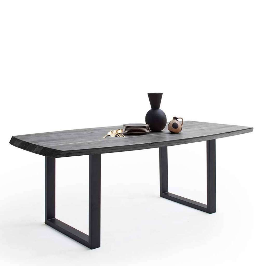 Esstisch im Industry und Loft Stil Akazie Grau