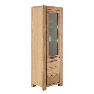 Vitrine Hochvitrine in modernem Design - Wildeichefarben