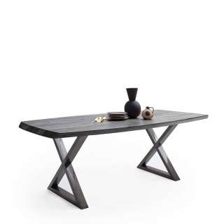 Esstisch in Akazie Grau Industry und Loft Stil
