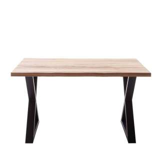 Esstisch Holztisch im Industry und Loft Stil mit X Gestell