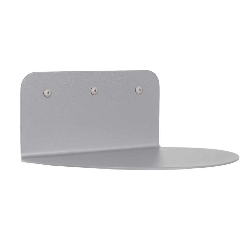 Regal Wandboard aus Metall in Taupe