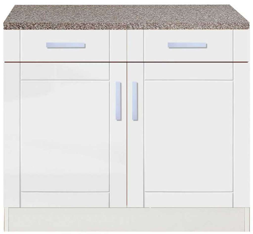 Küchen-Unterschrank in Weiß