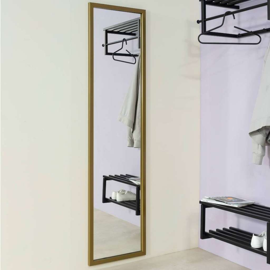 Wandspiegel Garderobenspiegel aus Stahl mit Metallrahmen