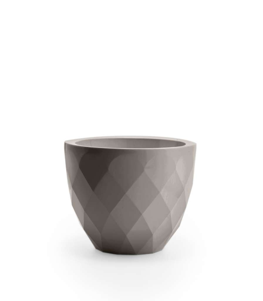 Vondom - VASES Blumentopf klein - taupe - Ø 18 x 15 cm - Basic - outdoor