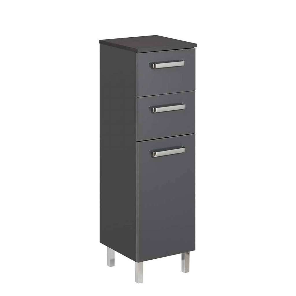 Badschrank mit Vierfußgestell Anthrazit