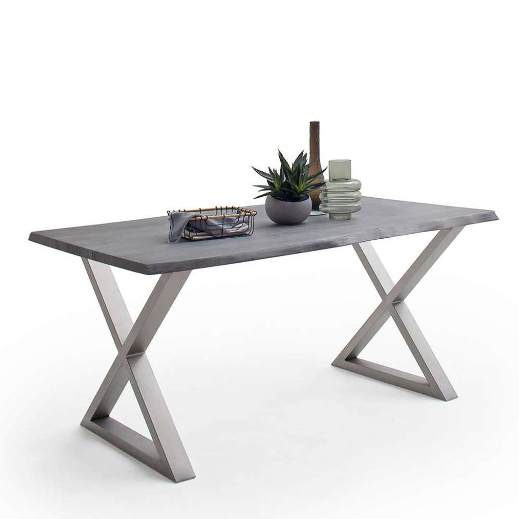 Esstisch Küchen Tisch mit X Gestell im Industry und Loft Stil